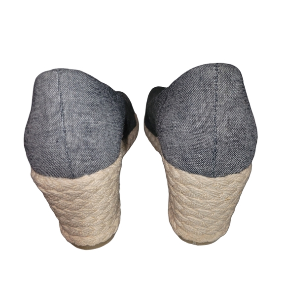 Jessica Bluish Gray Wedge Espadrilles 6M - Picture 3 of 6